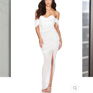 Nookie Strapless Dita Mesh Gown